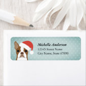 Boston Terrier Return-adreslabels Etiket (Insitu)