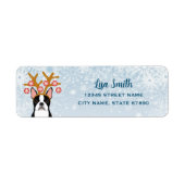 Boston Terrier Return-adreslabels Etiket (Voorkant)