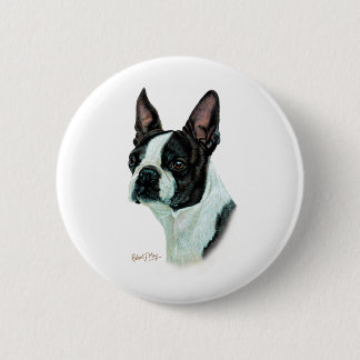 Boston Terrier Ronde Button 5,7 Cm