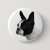 Boston Terrier Ronde Button 5,7 Cm (Voorkant)