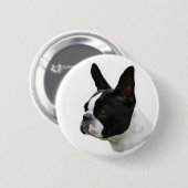 Boston Terrier Ronde Button 5,7 Cm (Voorkant /achterkant)