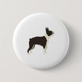 Boston Terrier Ronde Button 5,7 Cm