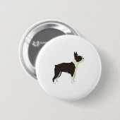 Boston Terrier Ronde Button 5,7 Cm (Voorkant /achterkant)