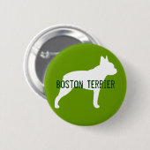 Boston Terrier Ronde Button 5,7 Cm (Voorkant /achterkant)