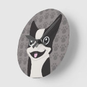 Boston Terrier Ronde Klok (Hoek)