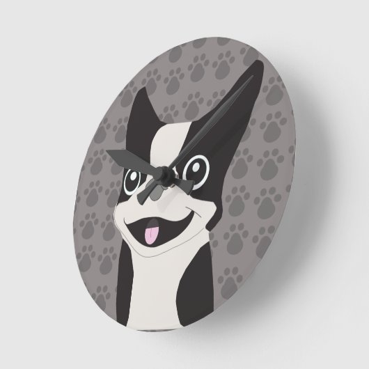 Boston Terrier Ronde Klok (Hoek)