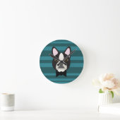 Boston Terrier Ronde Klok (Huis)