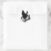 Boston Terrier Ronde Sticker (Tas)