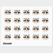 BOSTON TERRIER RONDE STICKER (Vel)