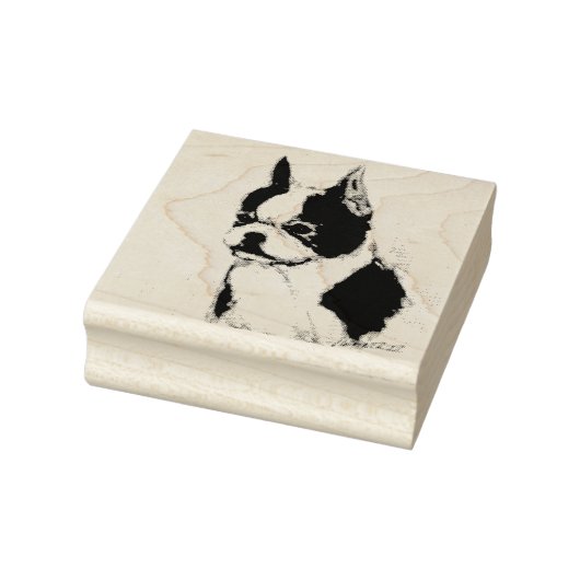 Boston Terrier Rubberstempel (Stempel)