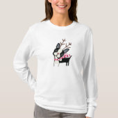 Boston Terrier Rudolph The Reindeer Flowy Shirt (Voorkant)