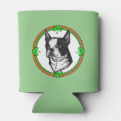 Boston Terrier Saint Patricks Day Blikjeskoeler (Achterkant)