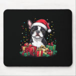 Boston Terrier Santa Hat Funny Christmas Bostie Do Muismat<br><div class="desc">Activiteiten in de omgeving van Boston Terrier Santa Hat Funny Christmas Bostie Hondenliefhebber</div>