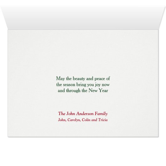 Boston Terrier Santa Hat-kerstKaart (Binenzijde Horizontaal (Onderkant))