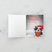 Boston Terrier Santa Paws-kaarten Feestdagen Kaart (Binnen)