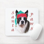 Boston Terrier Santa Paws Muismat (Met muis)