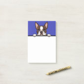 Boston Terrier Schattigee Boston Puppy Hondenliefh Post-it® Notes (Op bureau)
