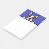 Boston Terrier Schattigee Boston Puppy Hondenliefh Post-it® Notes (Schuin)