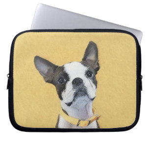 Boston Terrier-schilderij - Mooie originele honden Laptop Sleeve