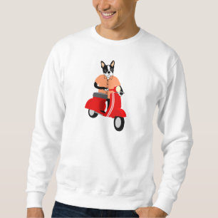 Boston Terrier Scooter Trui