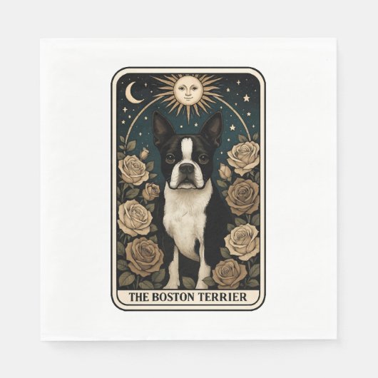 Boston Terrier Servet (Voorkant)