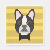 Boston Terrier Servet (Voorkant)
