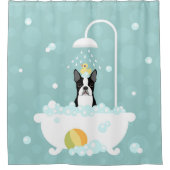 Boston Terrier Shower Curtain Douchegordijn (Voorkant)