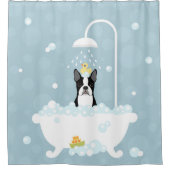 Boston Terrier Shower Curtain Douchegordijn (Voorkant)