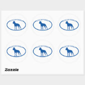 Boston Terrier Silhouette Sticker (Vel)