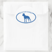 Boston Terrier Silhouette Sticker (Tas)
