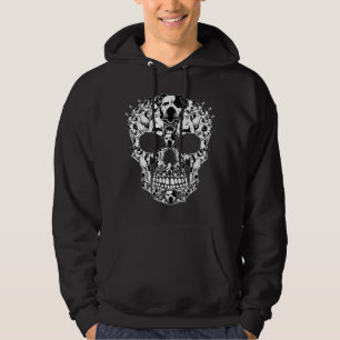 Boston Terrier Skull Hondenliefhebber Hoodie