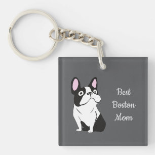 Boston terriër sleutelhanger