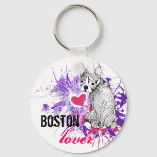 Boston Terrier Sleutelhanger