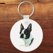 Boston Terrier Sleutelhanger (Voorkant)