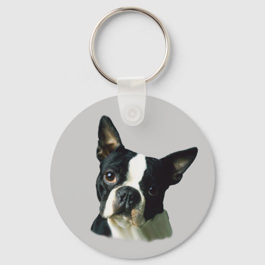 Boston Terrier Sleutelhanger (Voorkant)