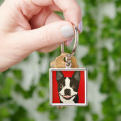 Boston Terrier Sleutelhanger (Hand)