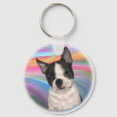 Boston Terrier sleutelhanger (Voorkant)
