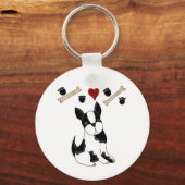 Boston Terrier Sleutelhanger (Voorkant)