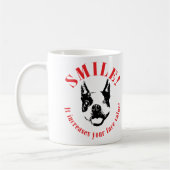 Boston Terrier Smile - Face Value Koffiemok (Links)