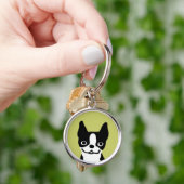 Boston Terrier Smile Sleutelhanger (Hand)