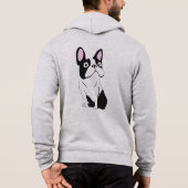 Boston Terrier Smoking Hoodie (Achterkant)