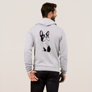 Boston Terrier Smoking Hoodie