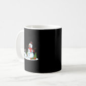 Boston Terrier Snowman Christmas Tree Xmas Womens  Koffiemok (Voorkant links)