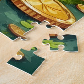 Boston Terrier St Patrick’s Day Funny Lucky Dog Legpuzzel (Zijkant)