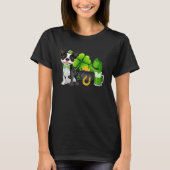 Boston Terrier St Patrick s Day Irish C  Dog T-shirt (Voorkant)
