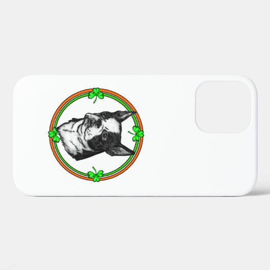 Boston Terrier St Patrick's Day Case-Mate iPhone Case (Achterkant (horizontaal))