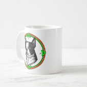Boston Terrier St Patrick's Day Koffiemok (Voorkant links)