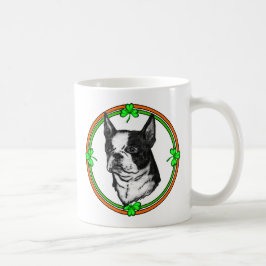Boston Terrier St Patrick's Day Koffiemok
