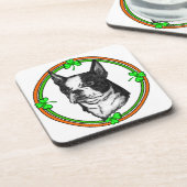 Boston Terrier St Patrick's Day Onderzetter (Linkerzijde)
