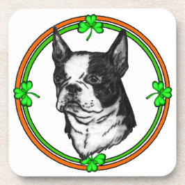 Boston Terrier St Patrick's Day Onderzetter